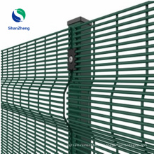 High security 358 welded mesh fence system anti climb 76.2x12.7mm 4mm hot dipped galvanized wire powers coated